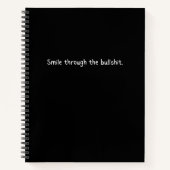 Lächeln Sie durch das Bullsh*t Journal - Sleek Notizblock (Vorderseite)