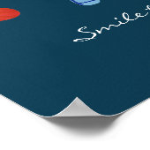 Lächeln Sie durch den Regen Zitat Poster (Ecke)