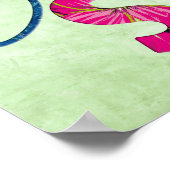 Lächeln Sie einfach glücklich Zitat 01 Poster (Ecke)