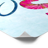 Lächeln Sie einfach glücklich Zitat 01 Poster (Ecke)