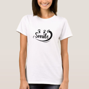Lächeln Sie einfach. Lächeln Sie weiter. Mehr läch T-Shirt