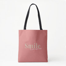Lächeln Sie, es ist gut für Ihr Soul Tote Tasche