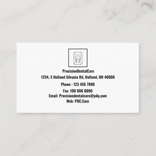 "Lächeln Sie hell: Ihr nächster Termin für das Zah (Rückseite)