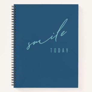 Lächeln Sie heute. Notebooks und Journale Notizblock