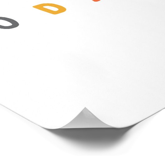 Lächeln Sie heute. Poster & Prints (Ecke)