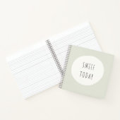 Lächeln Sie heute. Spiral Notebook Journal Notizblock (Innenseite)