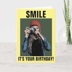 LÄCHELN SIE IHREN GEBURTSTAG! FOTOGRAFIE THEMED CA KARTE