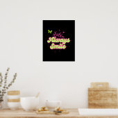 Lächeln Sie immer – Positive Zitat-Wandkunst Poster (Küche)