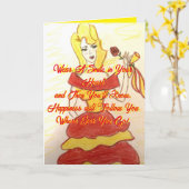 Lächeln Sie in Ihrem Herz Geburtkarte Karte (Gelbe Blume)