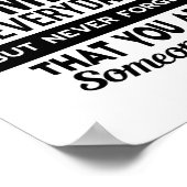 Lächeln Sie jeden Tag jemand Poster (Ecke)