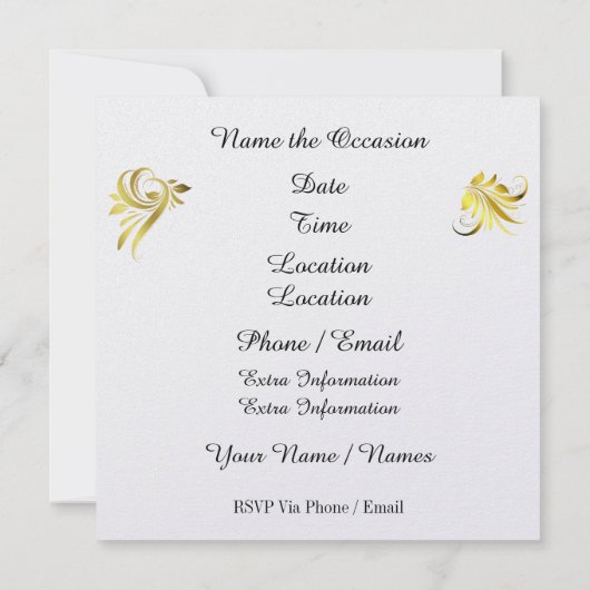 Lächeln Sie jemandem ein Lächeln Einladung (Rückseite)