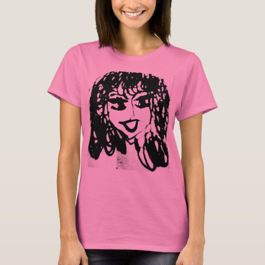 Lächeln Sie mehr T-Shirt (Vorderseite)