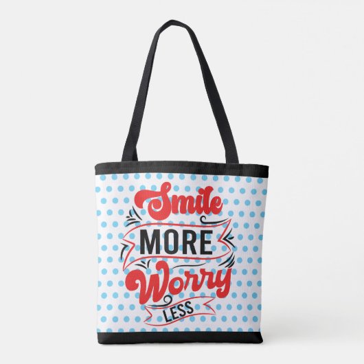 Lächeln Sie mehr Tasche (Rückseite)