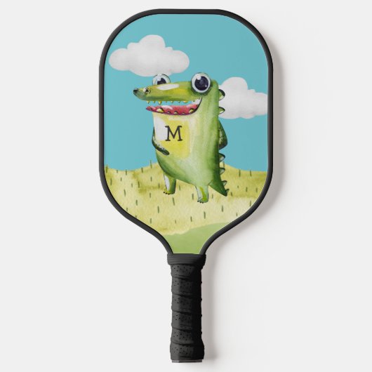 Lächeln Sie mit Ihrem ersten Monogramm-Gator Pickleball Schläger (Vorderseite)
