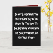 Lächeln Sie nicht, wenn das Hearse vorbei geht, fü Karte (Gelbe Blume)