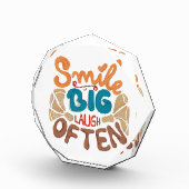 Lächeln Sie oft Big Lächeln: Freude Fotoblock (Rechts)