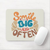 Lächeln Sie oft Big Lächeln: Freude Mousepad (Mit Mouse)