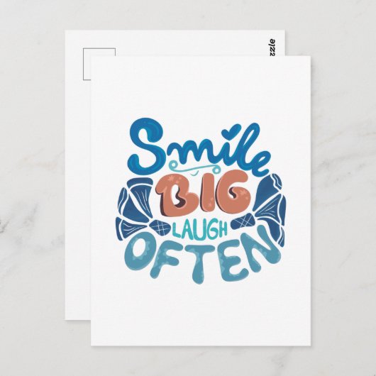 Lächeln Sie oft Big Laugh Postkarte (Vorne/Hinten)