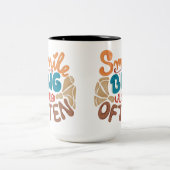 Lächeln Sie oft Big Laugh Zweifarbige Tasse (Mittel)