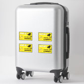 Lächeln Sie, Sie sind auf Kamerasymbol, Videoüberw Aufkleber (Koffer)