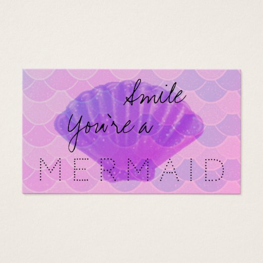 Lächeln Sie sind ein MERMAID-Scales (Vorderseite)