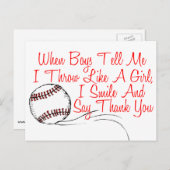 Lächeln Sie und sagen Sie vielen Dank Postkarte (Vorne/Hinten)