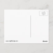 Lächeln Sie und sagen Sie vielen Dank Postkarte (Rückseite)