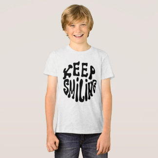 Lächeln Sie weiter! - Einfaches & Fröhliches Happy Tri-Blend Shirt