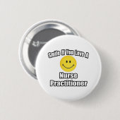 Lächeln Sie, wenn Sie ein Krankenpfleger-Liebe Button (Vorne & Hinten)