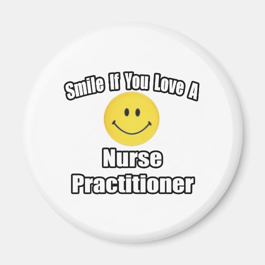 Lächeln Sie, wenn Sie ein Krankenpfleger-Liebe Magnet (Vorne)