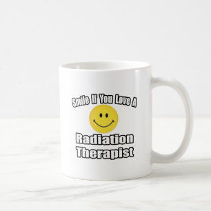 Lächeln Sie, wenn Sie einen Strahlentherapeuten Li Kaffeetasse