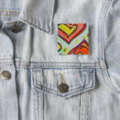 Lächeln Sie zwei Herz-Art-Tasten oder Lapel-Pins Button (Beispiel)