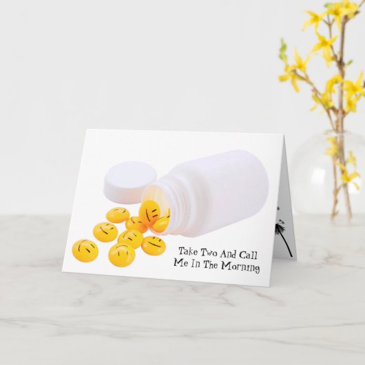 Lächeln sind ansteckend karte (Gelbe Blume)