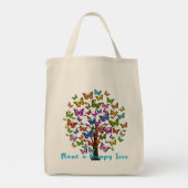 Lächeln sind ansteckend tragetasche (Rückseite)