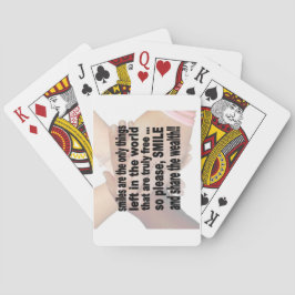 Lächeln sind kostenlos spielkarten