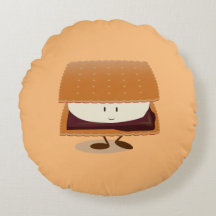 Lächeln S'more Food Round Pillow
