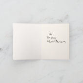 Lächeln Snowman Holly Vintag Frohe Weihnachten (Innenseite)