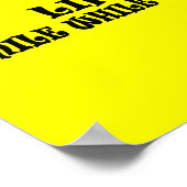 Lächeln, solange es noch Zähne gibt Poster (Ecke)