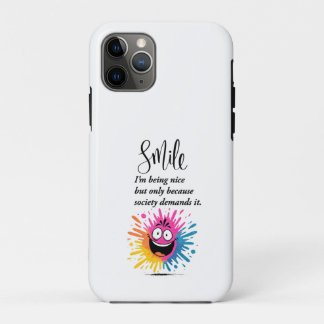 Lächeln, soziales und sarkastisches Design Case-Mate iPhone Hülle