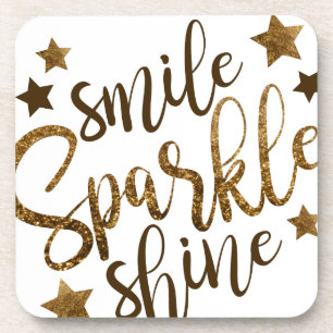 Lächeln, Sparkle, glänzen Untersetzer