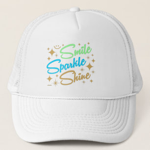 LÄCHELN, SPARKLE, SCHÖN! motivierend und inspirier Truckerkappe