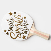 Lächeln, Sparkle und Shine Ping Pong Paddles Tischtennis Schläger (Seitenansicht)