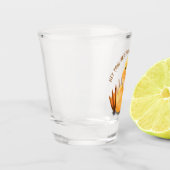 Lächeln Spaß am Gelben Duck Wink Shot Glas Lächeln (Links)