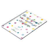 Lächeln ... Spiral Fotonotizbuch Notizblock (Linke Seite)