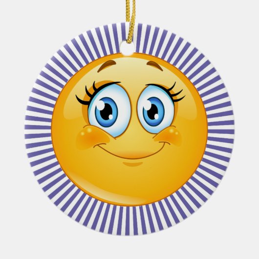 Lächeln - SRF Keramik Ornament (Vorne)