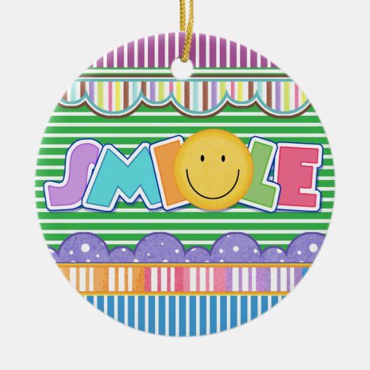 Lächeln - SRF Keramikornament (Vorne)