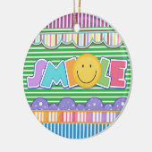 Lächeln - SRF Keramikornament (Links)