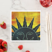 Lächeln Sun Paper Napkin Serviette (Beispiel)