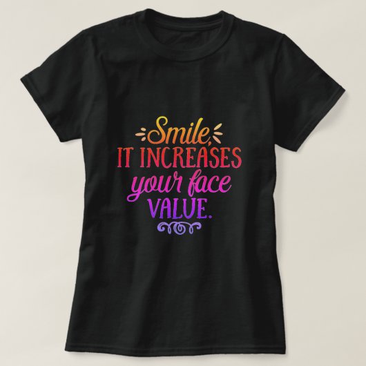 Lächeln T - Shirt (Design vorne)