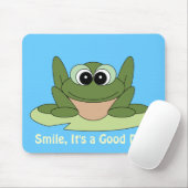 Lächeln-Tag-Frosch Mousepad (Mit Mouse)